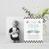 Fast Birthday-uitnodiging | 4e oproep tot racisme Kaart (Staand voorkant)