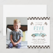 Fast Birthday-uitnodiging | 5e oproep tot racisme Kaart (Voorkant / Achterkant)