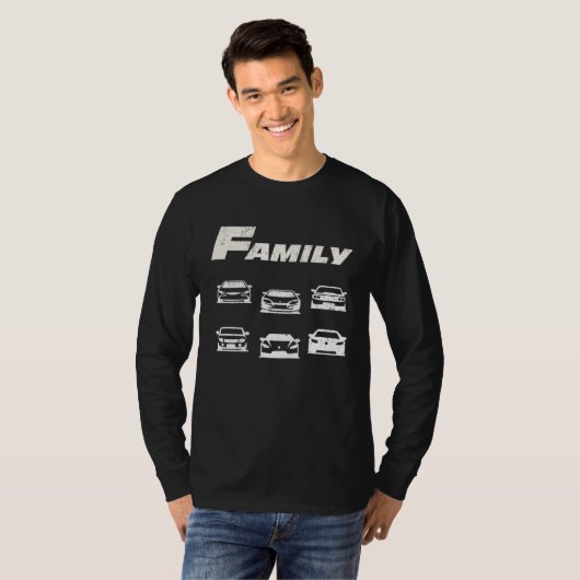 Fast Car Family   1 T-shirt (Voorkant volledig)