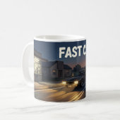 Fast Car Twilight Highway Escape Scene Mok (Voorkant links)