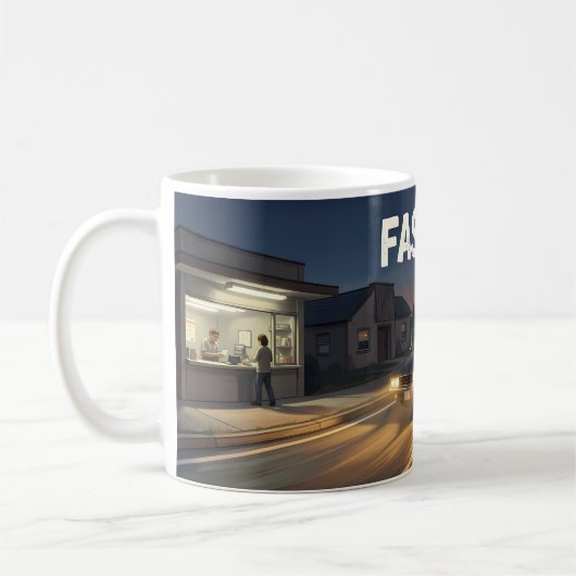 Fast Car Twilight Highway Escape Scene Mok (Links)