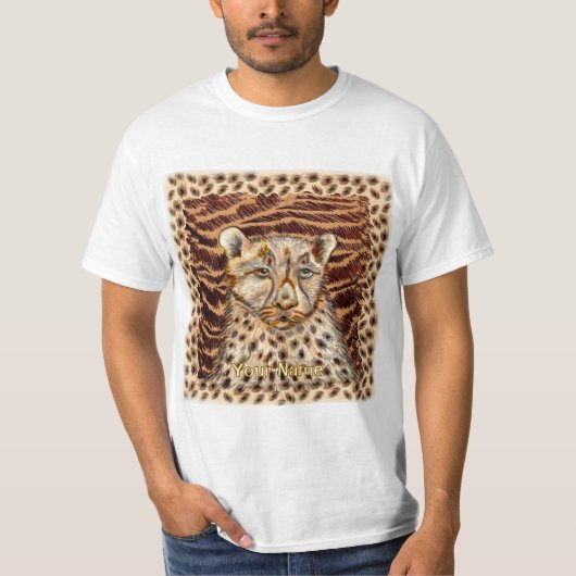 Fast Cheetah  T-shirt (Voorkant)