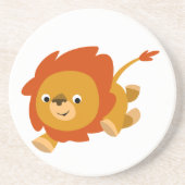 Fast Cute Cartoon Lion Onderzetter (Voorkant)