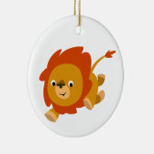 Fast Cute Cartoon Lion Ornament (Rechts)