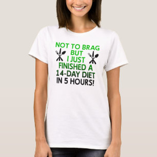 Fast Diet Funny T-Shirt Gezegden Quottes