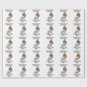 Fast Eating Squirrel Funny Quote Cadeaupapier (Vlak)