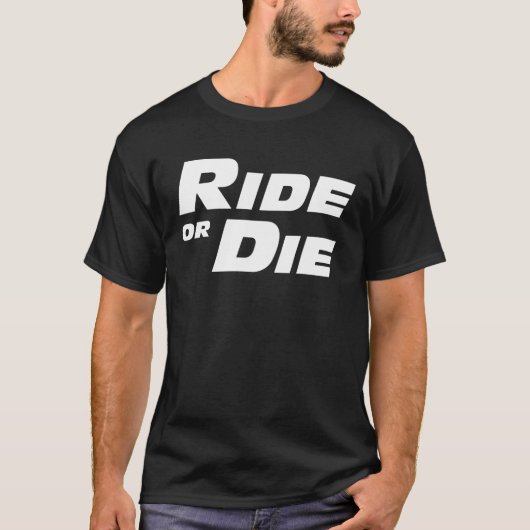 FAST EN FURIOUS RIDE OF DIE Paul Walker Family Mo T-shirt (Voorkant)