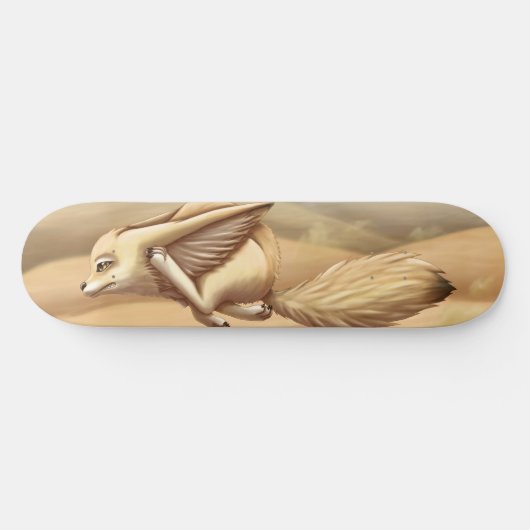 Fast Fennec Fox skateboard (Horizontaal)