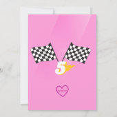 Fast Five, Picture Pink Racing 5e verjaardag Kaart (Achterkant)