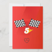 Fast Five, Picture Racing 5th Birthday Kaart (Achterkant)