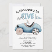 Fast & Five Race Auto 5e verjaardag Kaart (Voorkant)