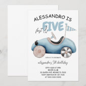 Fast & Five Race Auto 5e verjaardag Kaart (Voorkant / Achterkant)