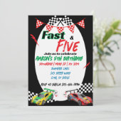 Fast & Five, Racing 5e Verjaardag Kaart (Staand voorkant)