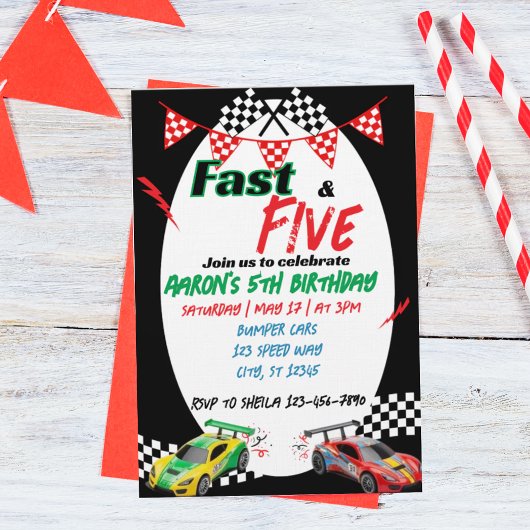 Fast & Five, Racing 5e Verjaardag Kaart