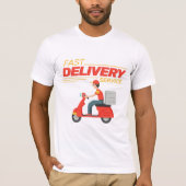 Fast food-bezorging t-shirt (Voorkant)