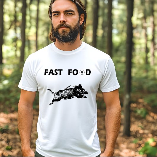 Fast food boar hunting t-shirt