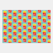 Fast Food Burger Corn Gog Fries Modern grappig Inpakpapier Vel (Voorkant 3)