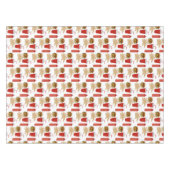 Fast Food Burger Fries Patroon BBQ Picknick Tafelkleed (Voorkant (Horizontaal))