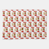 Fast Food Burger Fries Patroon BBQ Theedoek (Horizontaal)