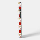 Fast Food Burger Fries Patroon Monogram Case-Mate iPhone Case (Achterkant / Links)