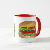 Fast Food Burger Hamburger Cheeseburger Bun Foodie Mok (Voorkant rechts)