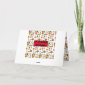 Fast Food Cartoon - Aangepaste verjaardag Kaart (Achterkant)