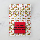 Fast Food Cartoon - Aangepaste verjaardag Kaart (Binnen)