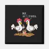 Fast Food Chicken Wings Funny Deep Fried Chicken S Magneet (Voorkant)