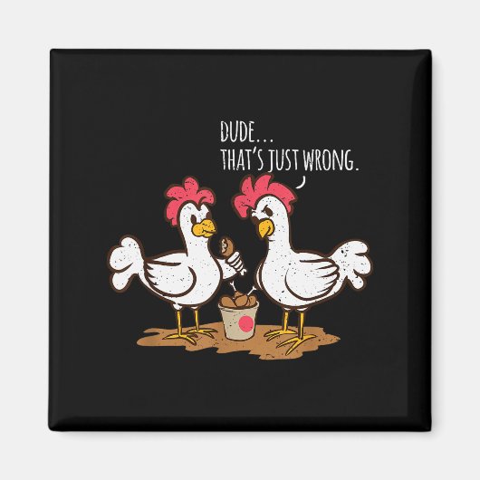 Fast Food Chicken Wings Funny Deep Fried Chicken S Magneet (Voorkant)