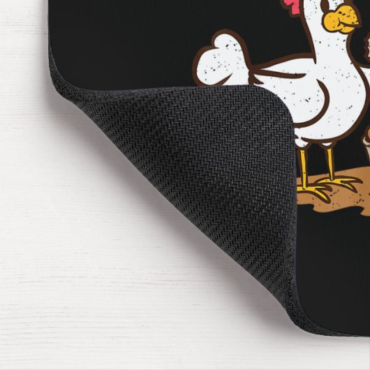 Fast Food Chicken Wings Funny Deep Fried Chicken S Muismat (Hoek)