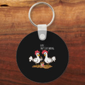 Fast Food Chicken Wings Funny Deep Fried Chicken S Sleutelhanger (Voorkant)