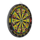 Fast Food Dartboard met aangepaste tekst Dartbord (Voorkant Links)
