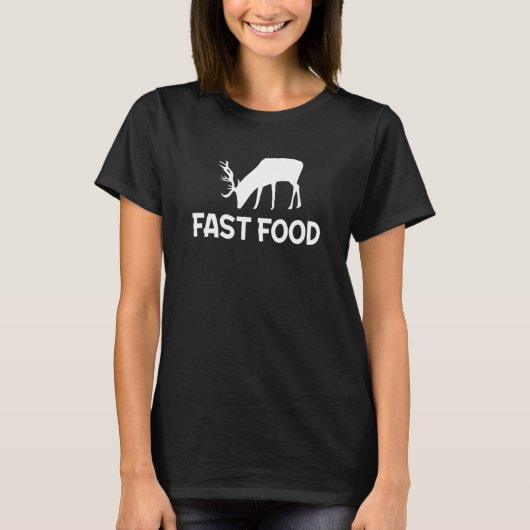 Fast Food Deer Hunting 1 T-shirt (Voorkant)