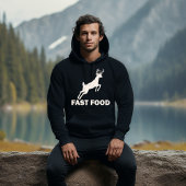 Fast Food Design met een Afbeelding van een hert T-shirt