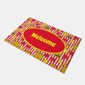 Fast Food Diner, Bar en Restaurant Welkom Deurmat (Schuin)