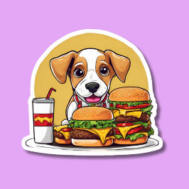 Fast Food Dog Waterdicht Sticker