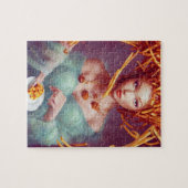Fast Food Fantasy Goddess Jigzaag Puzzle Legpuzzel (Horizontaal)