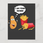 Fast Food Festival Sarcastic Humor Fries Potato Briefkaart (Voorkant)
