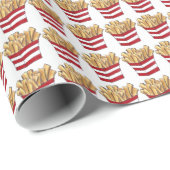 Fast Food French Fries Fried Potato Chips Fry Cadeaupapier (Rol Hoek)