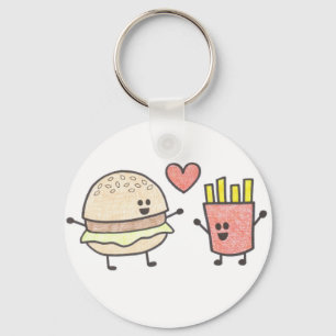 Fast Food Friends Sleutelhanger