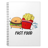 Fast food Funny Burger en Fries Pun Notitieboek (Voorkant)