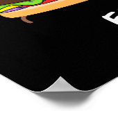 Fast food Funny Burger en Fries Pun Poster (Hoek)