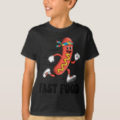 Fast Food Funny Pun Working Out Running Jogging Gy T-shirt (Voorkant)