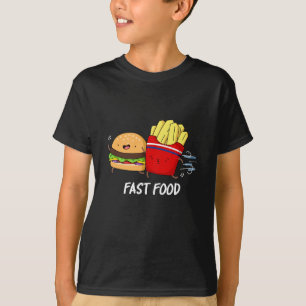 Fast Food Grappige hamburger en frietjes pun donke T-shirt