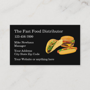 Fast Food Groothandel Visitekaartje