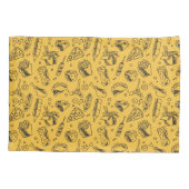 Fast Food Hamburger Fries Hot Dog Chicken Pattern Kussensloop (Achterkant)