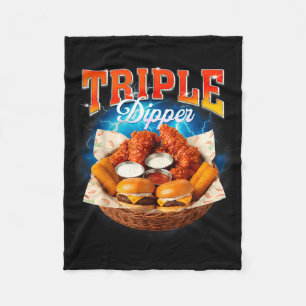 Fast Food Hamburger Kipnugget Foodie Triple A Fleece Deken
