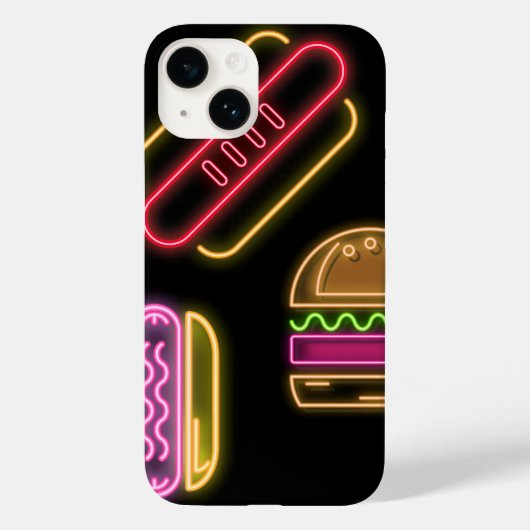 Fast Food Hot Dogs en Hamburger Case-Mate iPhone Case (Achterkant)