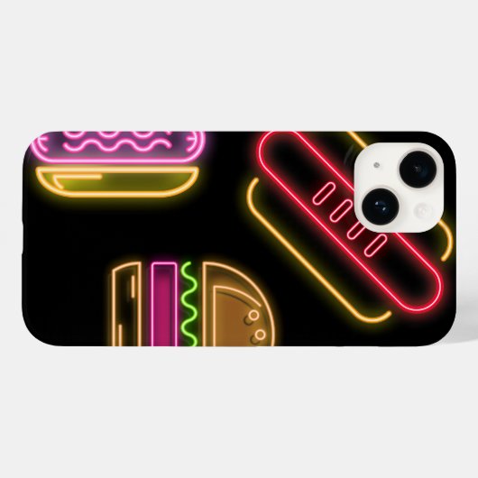Fast Food Hot Dogs en Hamburger Case-Mate iPhone Case (Achterkant (horizontaal))
