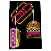 Fast Food Hot Dogs en Hamburger Medium Cadeauzakje (Voorkant)